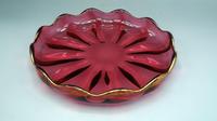 Late Victorian Cranberry Glass Card Tray / Trinket Dish - Val St Lambert (2 of 6) Late Victorian Cranberry Glass Card Tray / Trinket Dish - Val St Lambert (2 of 6)