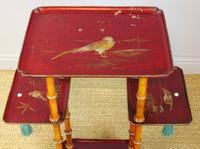 Antique French Lacquered & Faux Bamboo Table Stand (3 of 5) Antique French Lacquered & Faux Bamboo Table Stand (3 of 5)