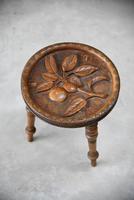 Carved Country Tripod Stool (9 of 9) Carved Country Tripod Stool (9 of 9)