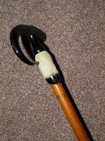 Vintage Swiss Alpine Walking / Hiking Stick W/Goats Horn & Fur Top 'Montreux' (7 of 10) Vintage Swiss Alpine Walking / Hiking Stick W/Goats Horn & Fur Top 'Montreux' (7 of 10)
