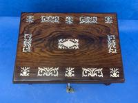 William IV Rosewood Box With Mother Of Pearl Inlay (7 of 14) William IV Rosewood Box With Mother Of Pearl Inlay (7 of 14)