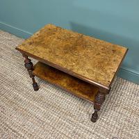Small Figured Walnut Victorian Antique Coffee Table (3 of 5) Small Figured Walnut Victorian Antique Coffee Table (3 of 5)