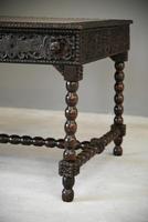 Antique Anglo Indian Carved Padouk Library Table (30 of 34) Antique Anglo Indian Carved Padouk Library Table (30 of 34)