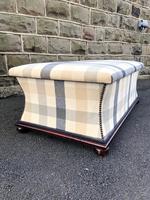 Mahogany Upholstered Sarcophagus Blanket Box (5 of 8) Mahogany Upholstered Sarcophagus Blanket Box (5 of 8)