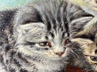19th Century Oil Painting 3 Kittens Reflection by Horatio Henry Couldery (32 of 44) 19th Century Oil Painting 3 Kittens Reflection by Horatio Henry Couldery (32 of 44)