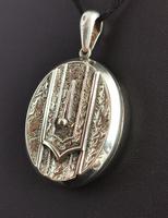 Antique Victorian Silver Buckle Locket, Large, Engraved (7 of 14) Antique Victorian Silver Buckle Locket, Large, Engraved (7 of 14)