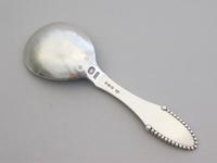 George V Danish Silver Beaded Pattern Caddy Spoon by Georg Jensen of Denmark, with London Import Marks for George Stockwell 1922 (7 of 8) George V Danish Silver Beaded Pattern Caddy Spoon by Georg Jensen of Denmark, with London Import Marks for George Stockwell 1922 (7 of 8)
