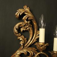 Florentine Silver Giltwood Antique Wall Lights (6 of 10) Florentine Silver Giltwood Antique Wall Lights (6 of 10)