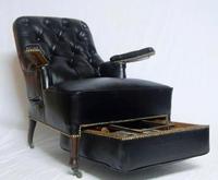 French Second Empire Rosewood & Leather Reclining Chair (2 of 8) French Second Empire Rosewood & Leather Reclining Chair (2 of 8)