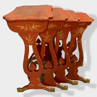 Crutsy Nest of 4 Chinese Red Lacquered Tables (4 of 13) Crutsy Nest of 4 Chinese Red Lacquered Tables (4 of 13)