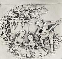 Antique Victorian Sterling Silver Vesta 1899 – The Music Lesson (4 of 10) Antique Victorian Sterling Silver Vesta 1899 – The Music Lesson (4 of 10)