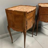 Pair of French Marble Top Bedside Cabinets (3 of 6) Pair of French Marble Top Bedside Cabinets (3 of 6)