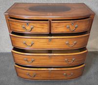 Edwardian Inlaid Satinwood Bow Fronted Chest of Drawers (7 of 9) Edwardian Inlaid Satinwood Bow Fronted Chest of Drawers (7 of 9)
