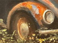 Oil Painting "Unloved Abandoned VW Beetle Car" Signed David Robert (16 of 27) Oil Painting "Unloved Abandoned VW Beetle Car" Signed David Robert (16 of 27)