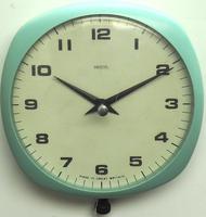 Interesting Turquoise Smiths Retro 1960s Mechanical Wall Clock (4 of 8) Interesting Turquoise Smiths Retro 1960s Mechanical Wall Clock (4 of 8)