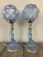 Pair of Art Deco Walther & Sohne Glass Table Lamp, Rewired & Pat Tested c.1930 (9 of 9) Pair of Art Deco Walther & Sohne Glass Table Lamp, Rewired & Pat Tested c.1930 (9 of 9)