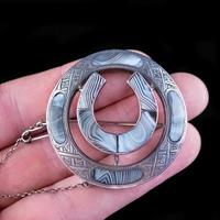 Antique Victorian Scottish Montrose Agate Horseshoe Brooch Silver c.1860 (7 of 7) Antique Victorian Scottish Montrose Agate Horseshoe Brooch Silver c.1860 (7 of 7)