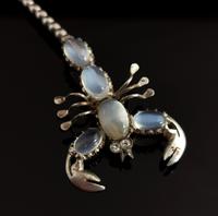Antique Moonstone Scorpion Brooch, Sterling Silver (7 of 13) Antique Moonstone Scorpion Brooch, Sterling Silver (7 of 13)