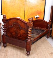 Bed Frame Edwardian Carved Mahogany Barley Twist (8 of 11) Bed Frame Edwardian Carved Mahogany Barley Twist (8 of 11)