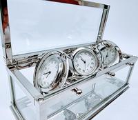 Decorative Desk or Wall Clock with Three Multi - Directional Giroscopic Clocks (3 of 8) Decorative Desk or Wall Clock with Three Multi - Directional Giroscopic Clocks (3 of 8)