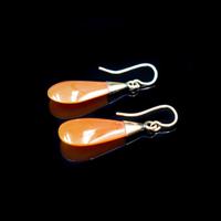 Antique Carnelian Agate 9ct Gold Drop Dangle Earrings (4 of 5) Antique Carnelian Agate 9ct Gold Drop Dangle Earrings (4 of 5)