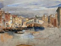 Large Early 1900s Venetian Venice Landscape Watercolour Study Sketch Painting (2 of 14) Large Early 1900s Venetian Venice Landscape Watercolour Study Sketch Painting (2 of 14)