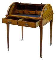 Satinwood Tambour Topped Desk c.1890 (2 of 10) Satinwood Tambour Topped Desk c.1890 (2 of 10)