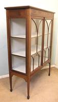 Edwardian Mahogany Inlaid Glass Display Cabinet (5 of 10) Edwardian Mahogany Inlaid Glass Display Cabinet (5 of 10)