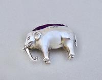 Small Edwardian Sterling Silver Elephant Pin Cushion by the Boots Company, Birmingham 1908 (5 of 5) Small Edwardian Sterling Silver Elephant Pin Cushion by the Boots Company, Birmingham 1908 (5 of 5)