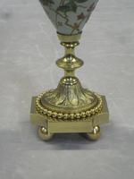 French Belle Epoque Brass and Porcelain Clock Set (5 of 17) French Belle Epoque Brass and Porcelain Clock Set (5 of 17)