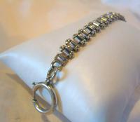 Antique Bracelet 1890s Victorian Silver Nickel Fancy Link 7 1/2" Length 13.6 Grams (7 of 12) Antique Bracelet 1890s Victorian Silver Nickel Fancy Link 7 1/2" Length 13.6 Grams (7 of 12)