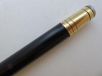 Victorian Walking Stick Cane 1899 Hallmarked Solid Silver Pommel Ebonised Shaft (8 of 8) Victorian Walking Stick Cane 1899 Hallmarked Solid Silver Pommel Ebonised Shaft (8 of 8)