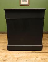 Antique Black Painted Pedestal Desk, 3 Parts, Gothic Shabby Chic (12 of 17) Antique Black Painted Pedestal Desk, 3 Parts, Gothic Shabby Chic (12 of 17)