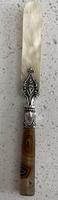 Victorian Agate, Silver & Mother of Pearl Letter Opener (5 of 6) Victorian Agate, Silver & Mother of Pearl Letter Opener (5 of 6)