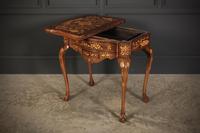 Pair of Dutch Marquetry Inlaid Serpentine Card Tables (7 of 18) Pair of Dutch Marquetry Inlaid Serpentine Card Tables (7 of 18)
