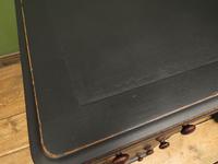 Antique Black Painted Pedestal Desk, 3 Parts, Gothic Shabby Chic (3 of 17) Antique Black Painted Pedestal Desk, 3 Parts, Gothic Shabby Chic (3 of 17)