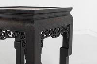 Pair of Ebonised Chinese Side Tables with Marble Tops (7 of 10) Pair of Ebonised Chinese Side Tables with Marble Tops (7 of 10)