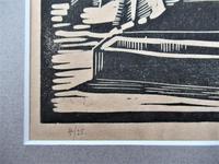 Mary Dudley Short (Molly Freeman), linocut print, Seated Buddha, 4/25, c1935 (4 of 6) Mary Dudley Short (Molly Freeman), linocut print, Seated Buddha, 4/25, c1935 (4 of 6)