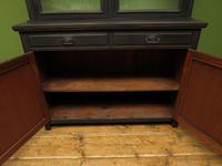 Antique Black Painted Bookcase Dresser Cabinet with Glazed Top, Lockable, Gothic (7 of 14) Antique Black Painted Bookcase Dresser Cabinet with Glazed Top, Lockable, Gothic (7 of 14)