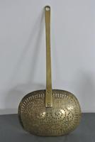 Fine and Large 19th Century English Brass Cream Skimmer (6 of 7) Fine and Large 19th Century English Brass Cream Skimmer (6 of 7)