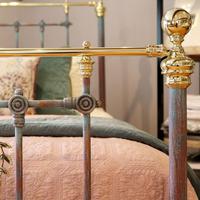 Decorative Antique Bed in Blue Verdigris (6 of 9) Decorative Antique Bed in Blue Verdigris (6 of 9)