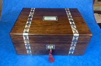 Victorian Rosewood Jewellery Box With Inlay (8 of 15) Victorian Rosewood Jewellery Box With Inlay (8 of 15)