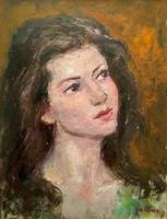 Wonderful Vintage Oil Portrait Painting of Italian Beauty from Maddalena (3 of 10) Wonderful Vintage Oil Portrait Painting of Italian Beauty from Maddalena (3 of 10)
