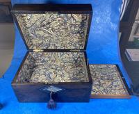 Victorian Ebonised Jewellery Box with Mother of Pearl & Abalone Inlay (7 of 18) Victorian Ebonised Jewellery Box with Mother of Pearl & Abalone Inlay (7 of 18)