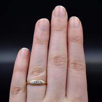 Antique Old Cut Diamond Five Stone 18ct Gold Scroll Ring (8 of 10) Antique Old Cut Diamond Five Stone 18ct Gold Scroll Ring (8 of 10)