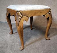Queen Anne Style Walnut Stool c.1920 (5 of 10) Queen Anne Style Walnut Stool c.1920 (5 of 10)