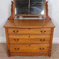 Satinwood Dressing Table Mirrored Arts & Crafts (2 of 10) Satinwood Dressing Table Mirrored Arts & Crafts (2 of 10)
