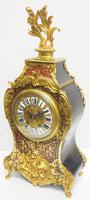 Rare Large Antique French Boulle Mantel Clock Ormolu Inlay 8 Day Mantle Clock (14 of 16) Rare Large Antique French Boulle Mantel Clock Ormolu Inlay 8 Day Mantle Clock (14 of 16)