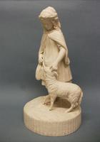 English Parian Ware Figure of a Girl & Sheep c.1860 (2 of 8) English Parian Ware Figure of a Girl & Sheep c.1860 (2 of 8)
