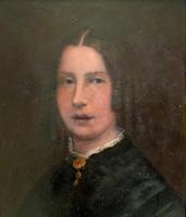 Original 19th Century British Primitive School Oil Portrait Painting of a Lady (4 of 8) Original 19th Century British Primitive School Oil Portrait Painting of a Lady (4 of 8)
